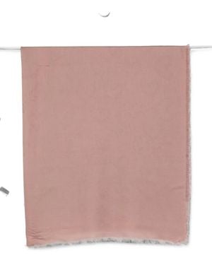 Twinset Frayed-Edge Scarf - Pink