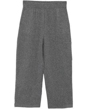 Luisa Cerano Wool Cargo Pants - Gray