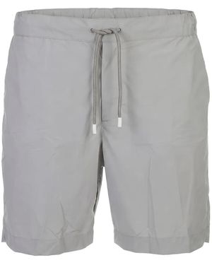 Fedeli Drawstring Swim Shorts - Gray