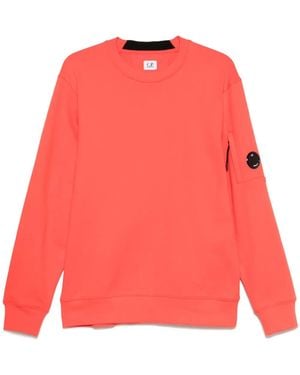 C.P. Company Sweatshirt mit Linsen-Detail - Rot
