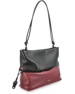 Loewe Flamenco Rolled Drawstring Tote Bag - White