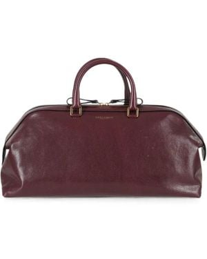 Alberta Ferretti Alice Leather Tote Bag - Purple