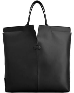 Tod's Bolso Shopper Con Cuello En V - Negro