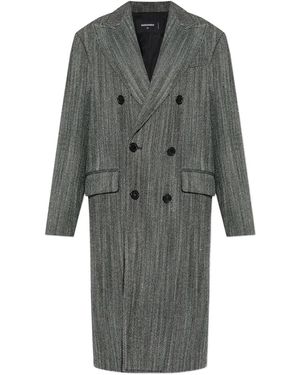 DSquared² Abrigo Con Motivo De Espiga - Gris