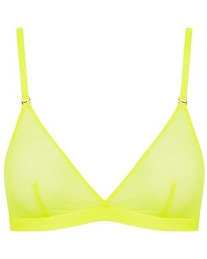 Maison Close Corps À Corps Neon Triangle-Cup Bra - Yellow