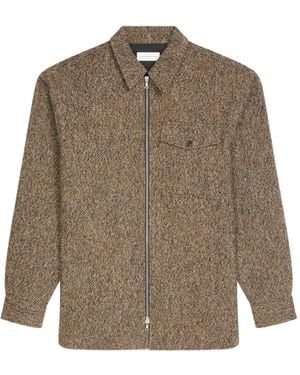 Dries Van Noten Hemdjacke Mit Reißverschluss - Braun
