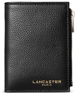 Lancaster Grainy-Effect Wallet - Black