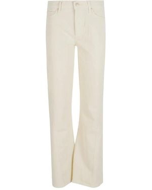 7 For All Mankind Corduroy Flared Pants - White