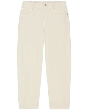 Closed Jazzie Corduroy Straight-Leg Trousers - White