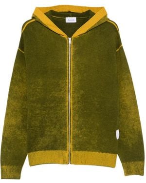 AMISH Faded Zip-Up Hoodie - Green