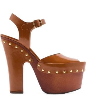 Chloé Meret Platform Sandals - Brown
