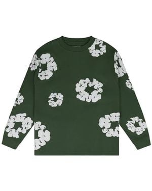 DENIM TEARS Cotton Wreath Sweatshirt - Green