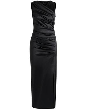 BOSS Draped Maxi Dress - Black