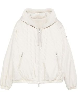 Moose Knuckles Eaton Reversible Hooded Pattern Jacket - White