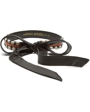 Maliparmi Shells-Details Belt - White