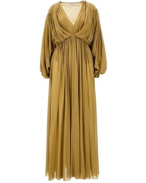 Philosophy Di Lorenzo Serafini Puff-Sleeve Maxi Dress - Metallic