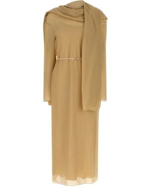 The Row Amede Zip Dress - Natural