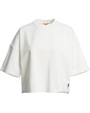 Parajumpers Short-Sleeve Logo-Patch Top - White