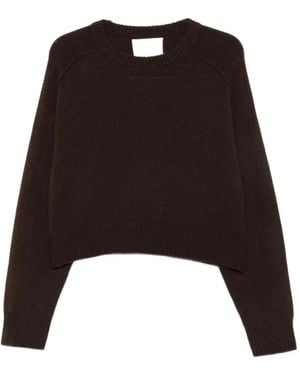 Soft Goat Ribbed-Knit Jumper - Black