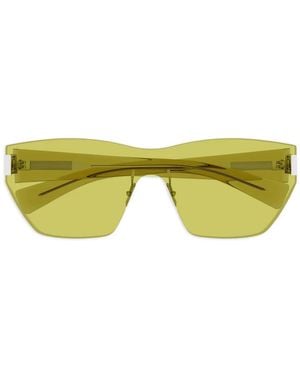 Saint Laurent クリア サングラス - イエロー