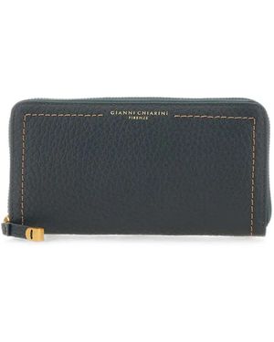 Gianni Chiarini Bubble Leather Wallet - Gray