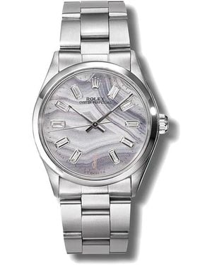 Jacquie Aiche Reloj Rolex Oyster Perpetual De 34Mm Personalizado Pre-Owned - Gris