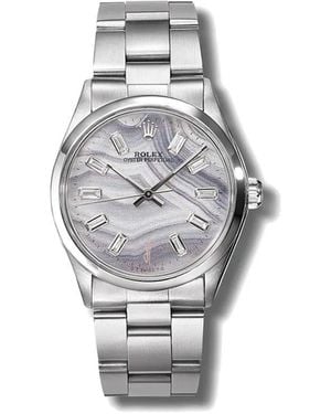 Jacquie Aiche Pre-Owned Customised Rolex Oyster Perpetual 34Mm - Grey