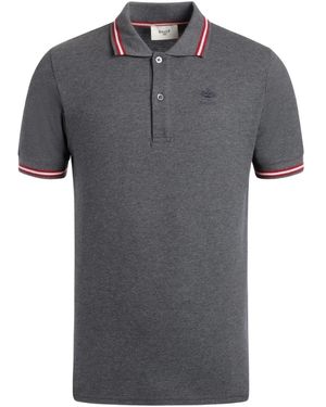 Bally Piqué-Knit Embroidered-Logo Polo Shirt - Grey