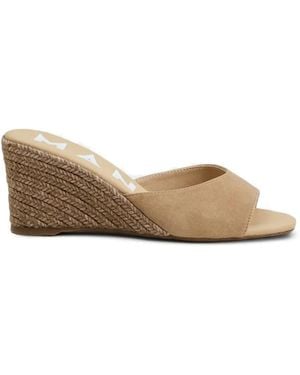 Manebí Suede Wedge Espadrilles - Natural