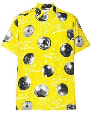 Wacko Maria Dancing Time Printed Board Shirt - Gelb