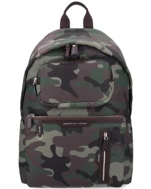 Anya Hindmarch Camouflage Multi Pocket Backpack - Black
