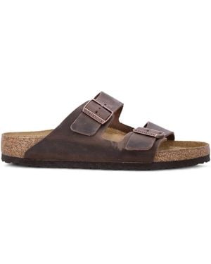 Birkenstock Arizona Buckled Leather Sandals - Brown