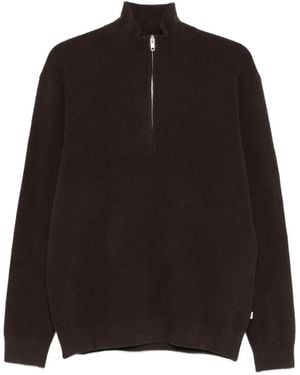 NN07 Pull Danny 6429 À Col Zippé - Black