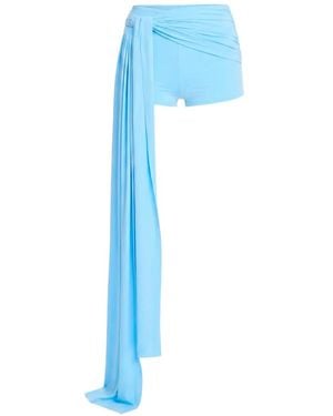 Axel 113 Tiana Draped Shorts - Blue