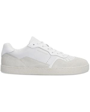 grounds Perforated Panelled Trainers - White