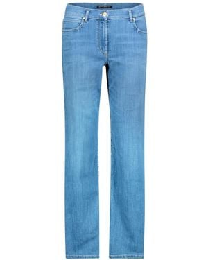 Betty Barclay Pantalon Droit À Ornements Strassés - Blue
