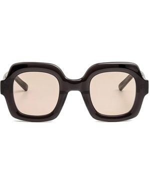 Kaleos Eyehunters Harwood Geometric-Frame Sunglasses - Natural