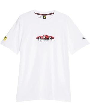 PUMA X Ferrari Race Embroidered T-Shirt - White