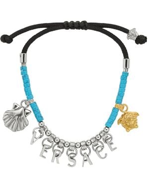 Versace Icons De La Mer Beaded Bracelet - Blue