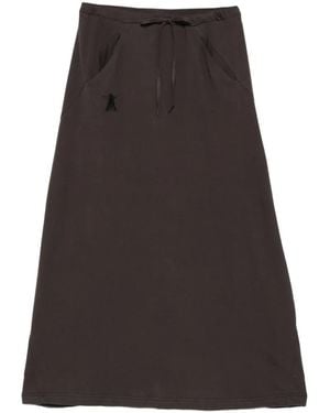 OPEN YY Slant Maxi Skirt - Gray
