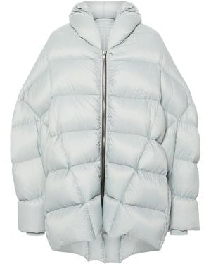 Rick Owens Jumbo Hooded Peter Coat - Grey