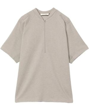Fear Of God Raglan-Sleeve Half-Zip T-Shirt - Grey