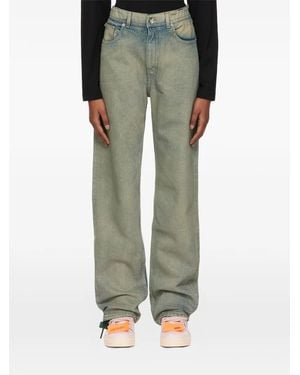 Off-White c/o Virgil Abloh High-Waisted Jeans - Green