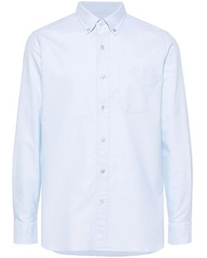 Tom Ford Button-Down Collar Cotton Shirt - White