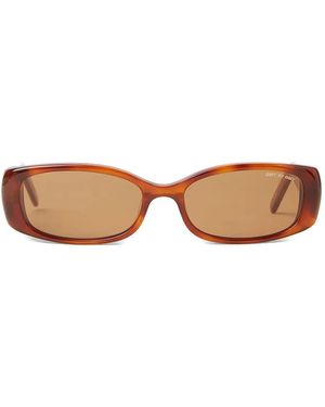 DMY BY DMY Tortoiseshell Rectangular Sunglasses - Brown