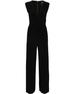 Norma Kamali V-Necked Jersey Jumpsuit - Black