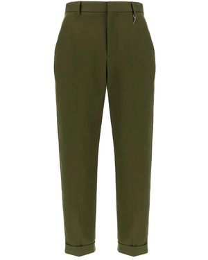 Roberto Cavalli Cuffed Trousers - Green