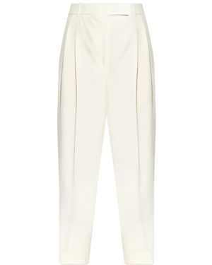 Rohe Pleated Cuffed Trousers - White