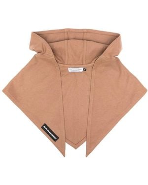 Ruslan Baginskiy Logo-Patch Felted Hood - White