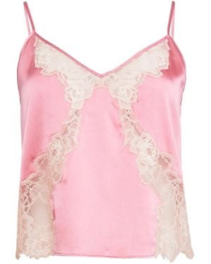 Fleur du Mal Juliet Lace Top - Pink
